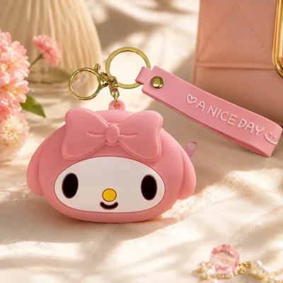 Гаманець силіконовий з хлястиком Зайчик Kuromi 8,5х8см 2301-8