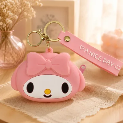 Гаманець силіконовий з хлястиком Зайчик Melody 10х6см 2301-8-М
