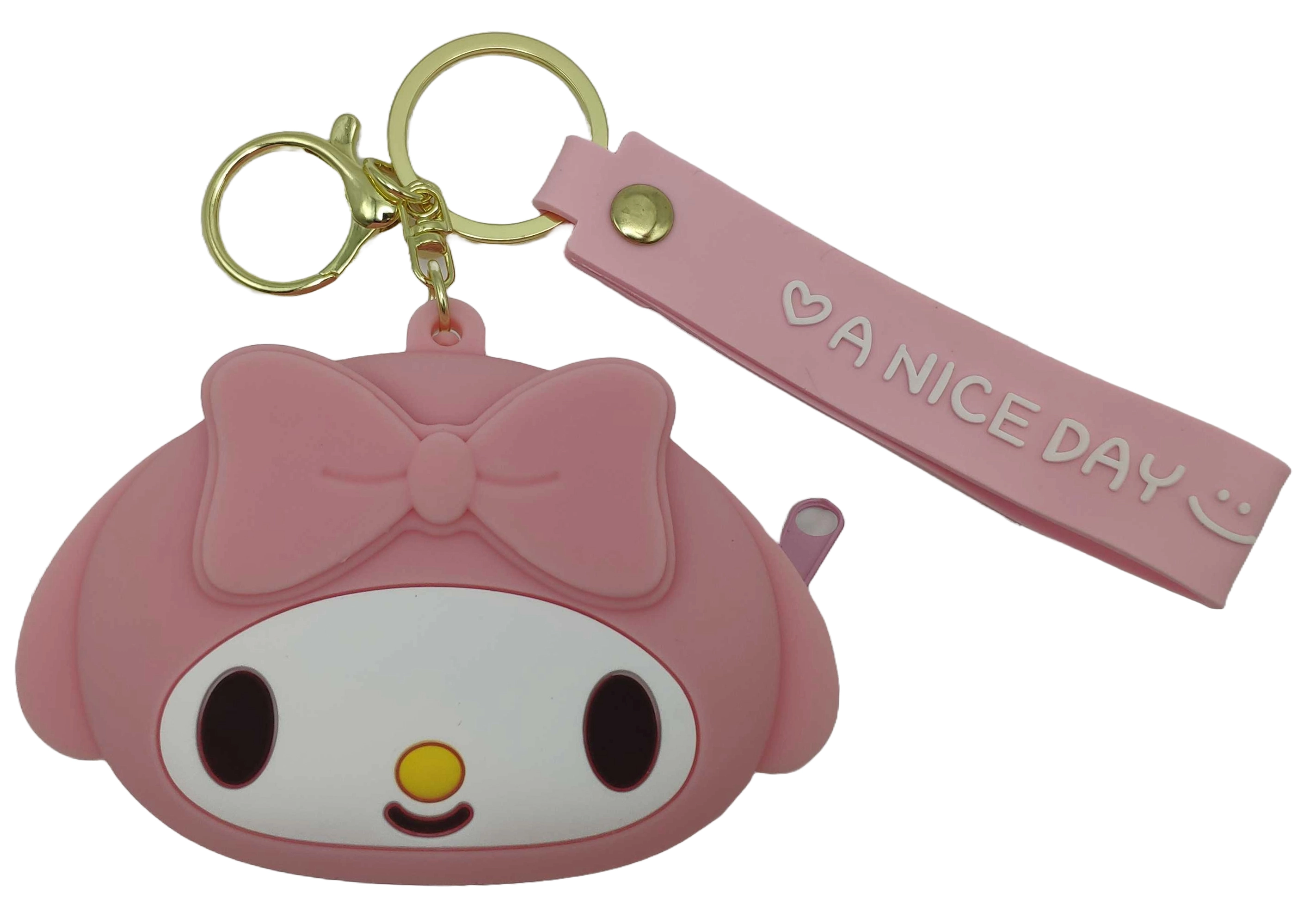 Гаманець силіконовий з хлястиком Зайчик Melody 10х6см 2301-8-М — фото 2