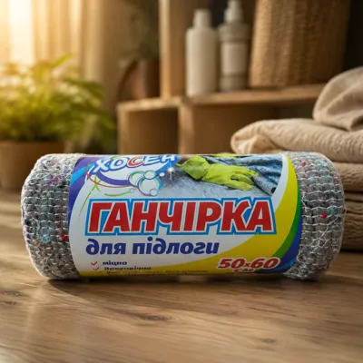 Ганчірка для підлоги сіра Хосен