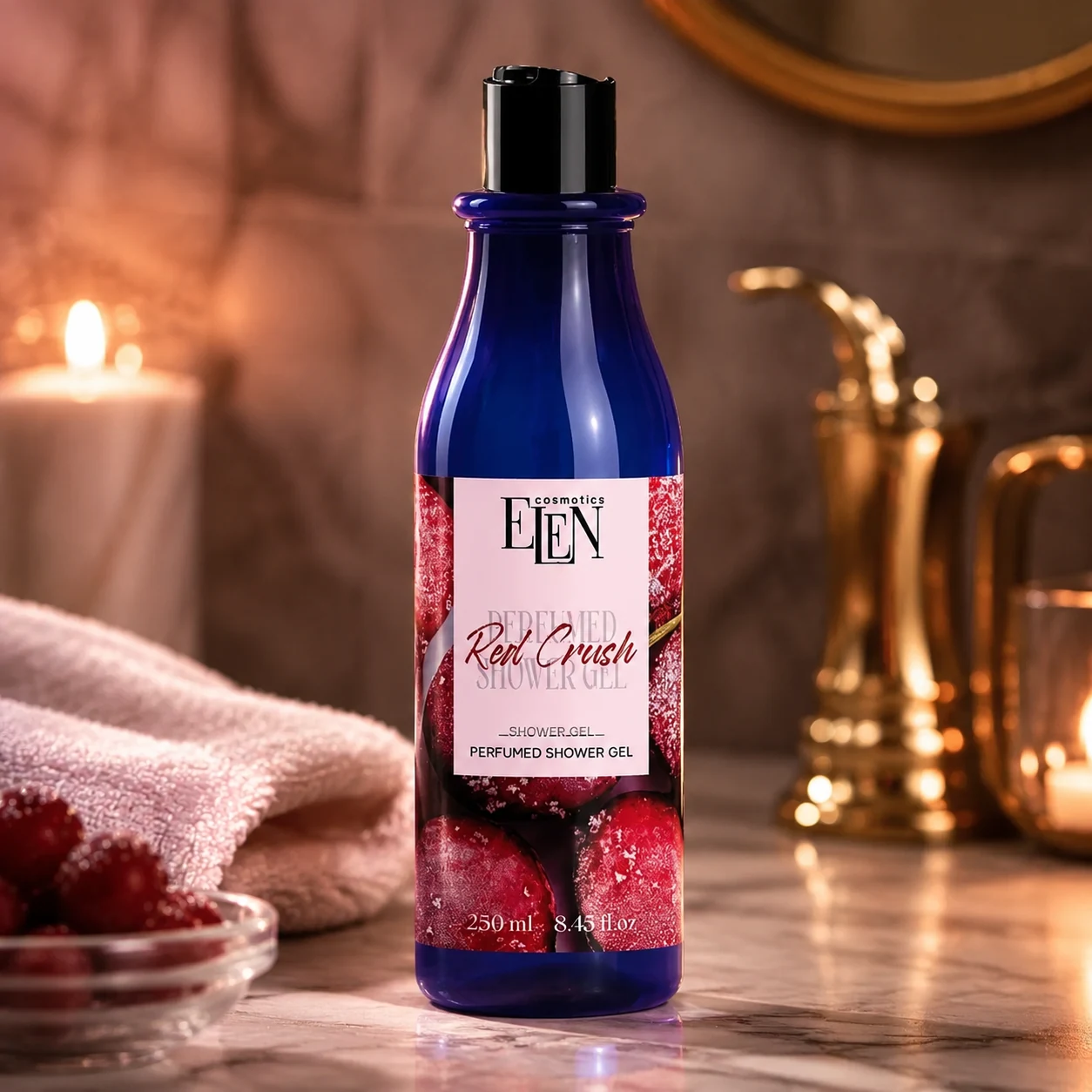Гель для душу Elen Cosmetics Red Crush парфумований 250мл — Краса та здоров'я
