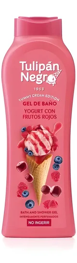Гель для душу Tulipan Negro Yummy Cream Ягідний йогурт 650мл — фото 2