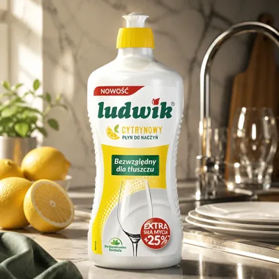 Гель для миття посуду Ludwik Лимон 900г