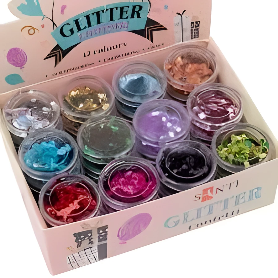 Гліттер Конфетті SANTI 1.8 гр — Хобі та декор