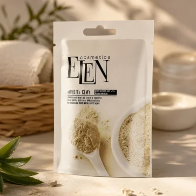 Глина біла Elen Cosmetics Зелений чаю та алое вера 40г