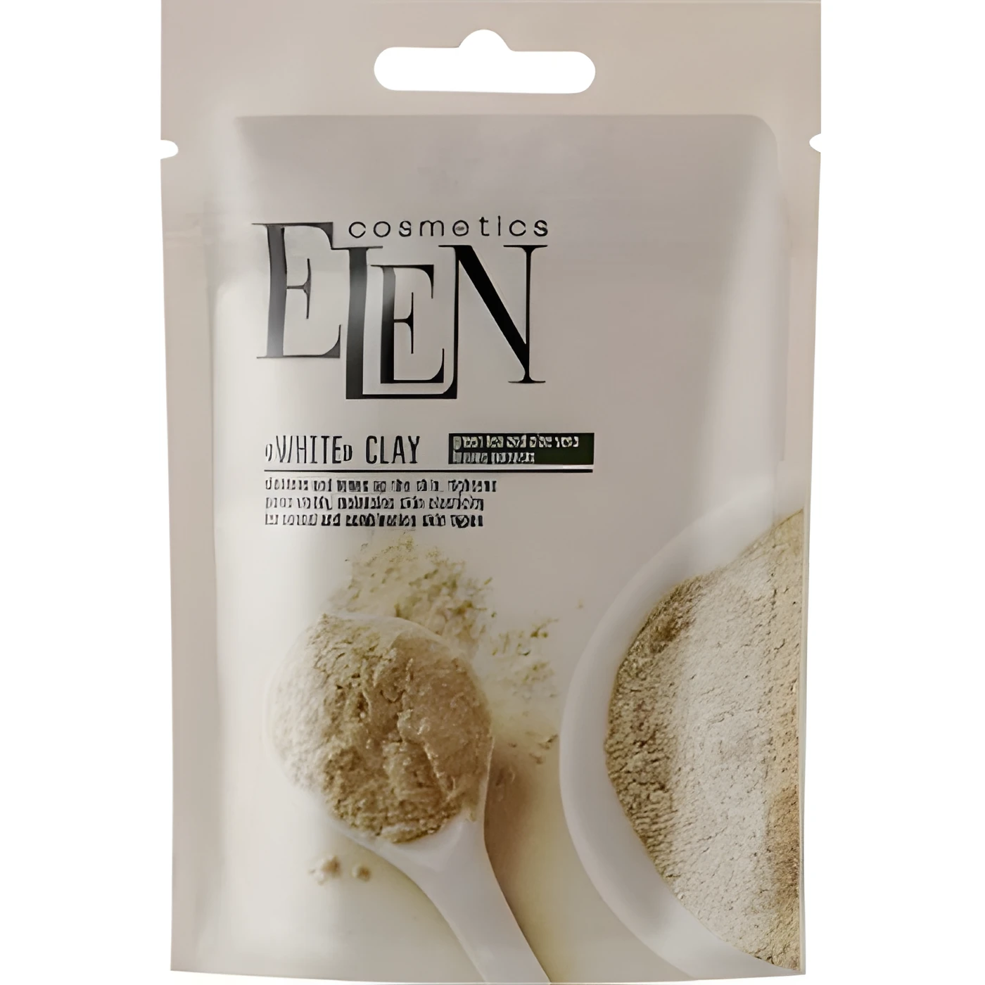 Біла глина з зеленим чаєм та алое вера Elen Cosmetics 40г — Краса та здоров'я