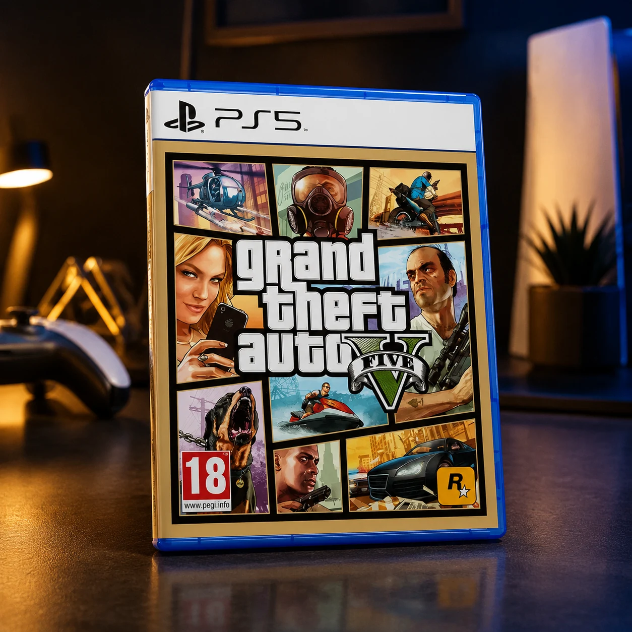 Гра консольна PS5 Grand Theft Auto V, BD диск — Геймінг та стрімінг