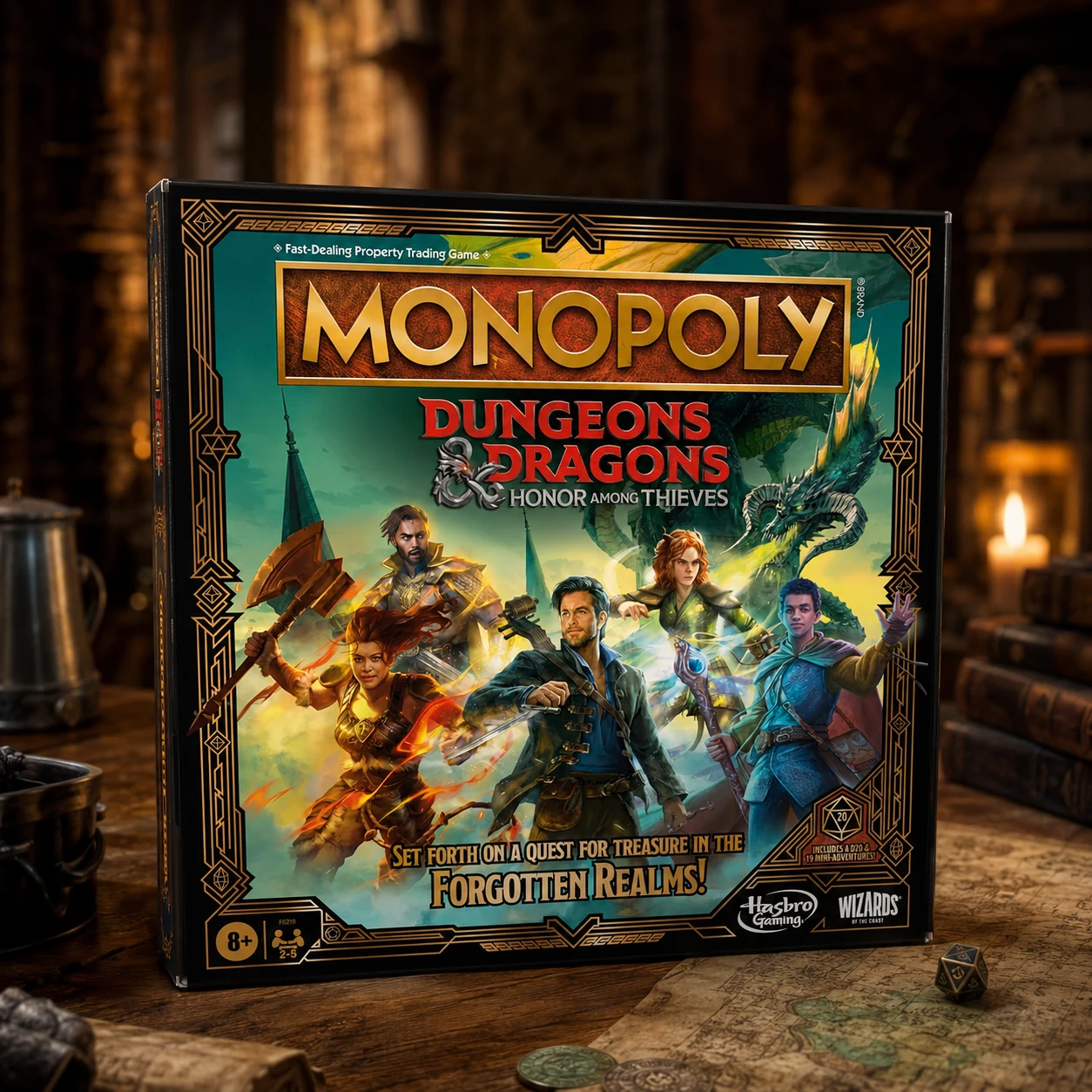 Гра настільна Monopoly Dungeons & Dragons: Honor Among Thieves Монополія D&D: Честь злодіїв Англійською — Настільні ігри