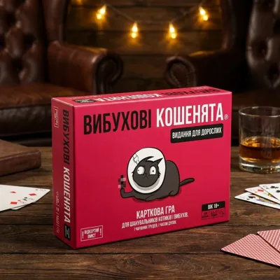 Гра настільна Вибухові кошенята доросла версія 18+ EKIEK02UA