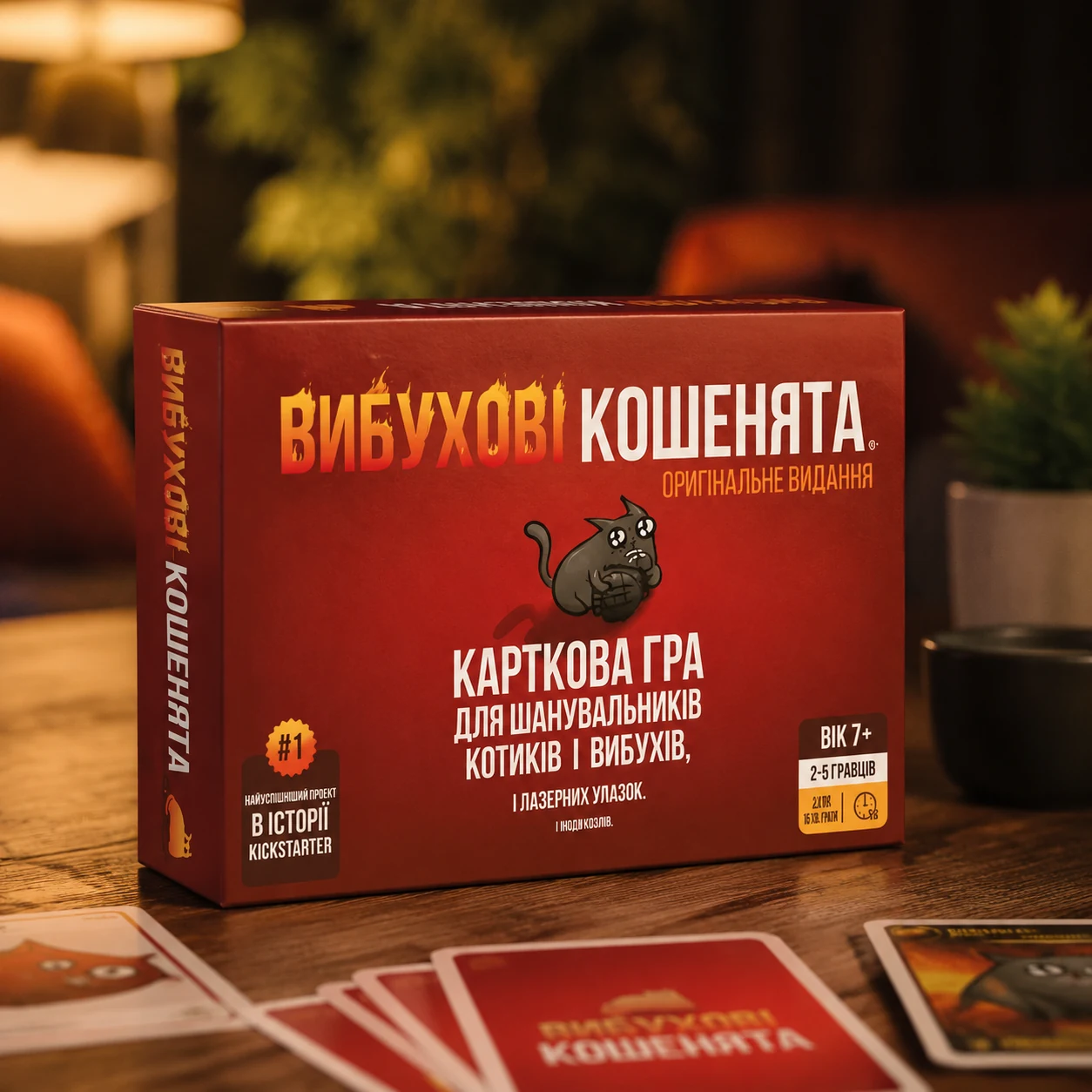 Гра настільна Вибухові кошенята оригінальне видання EKIEK01UA — Настільні ігри