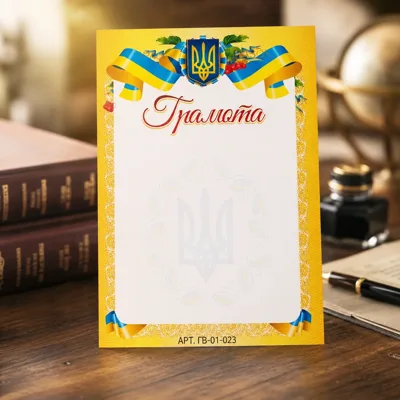 Грамота А4 ГВ-01-023