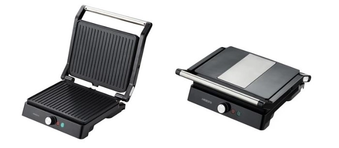 Гриль Ardesto прижимний GH-1800MB, чорно-сріблястий — фото 2