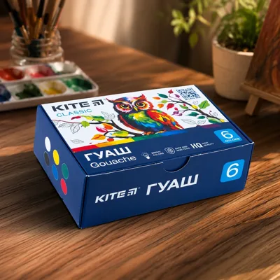 Гуаш 6 кольорів Kite Classic по 20 мл K-062
