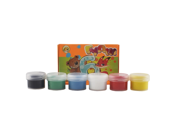 Гуаш 6 кольорів Тетрада 70г ТЕ99157 — фото 2