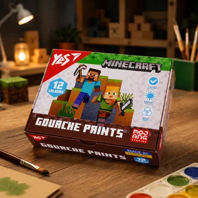 Гуаш Yes Minecraft 12 кольорів 20 мл