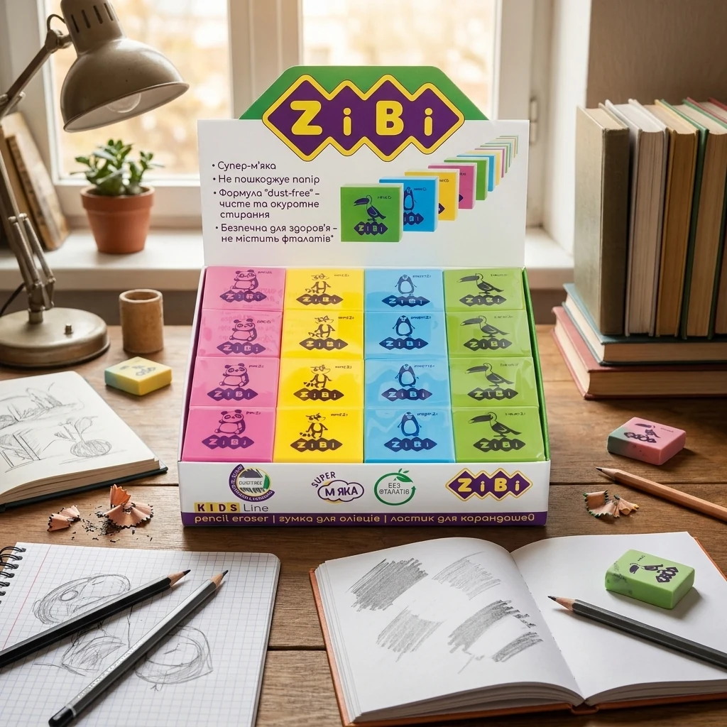 Гумка  ZiBi 5458 ANIMALS в шоубоксі