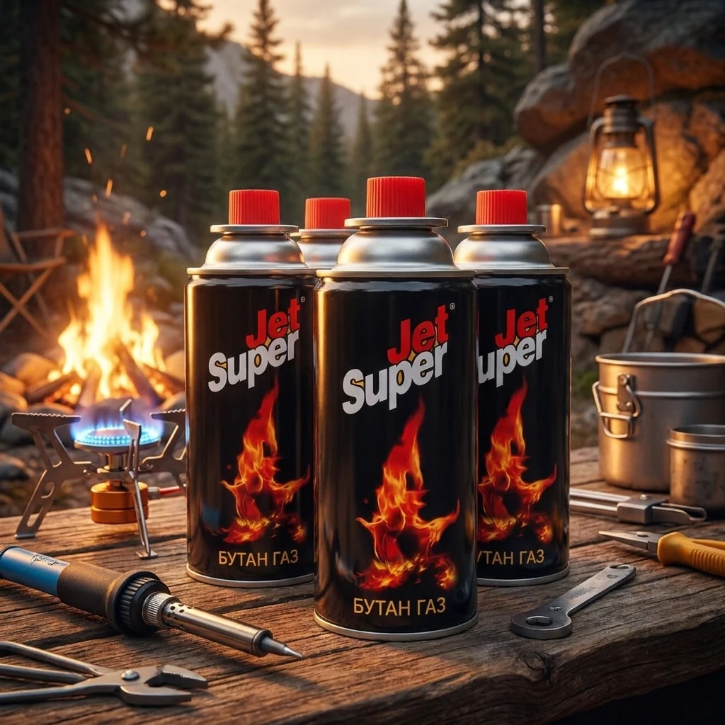 Газовий балон всесезонний 220г STORM KING/Jet Super
