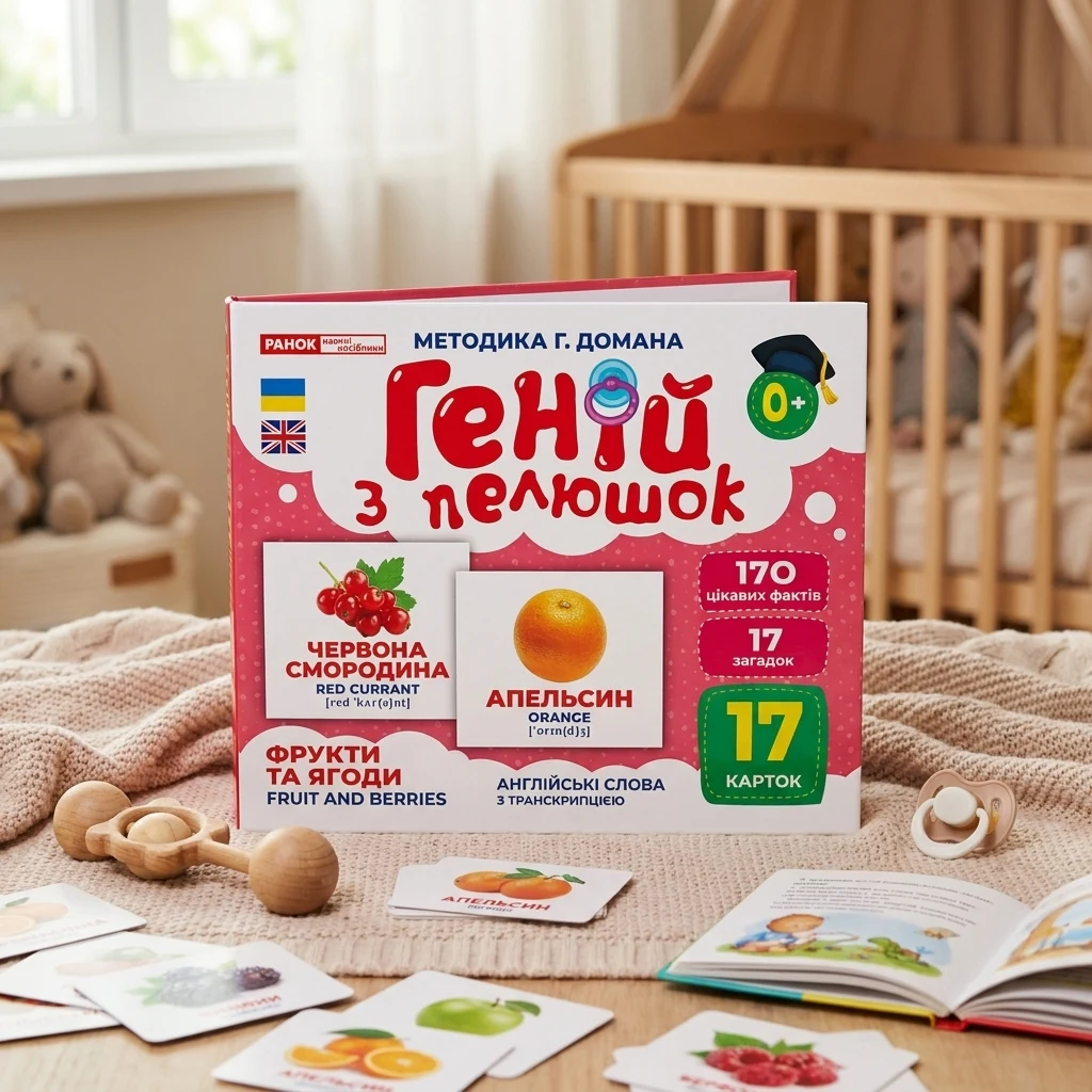 Геній з пелюшок.Фрукти та ягоди.Методика Г.Домана. 0+ Ранок