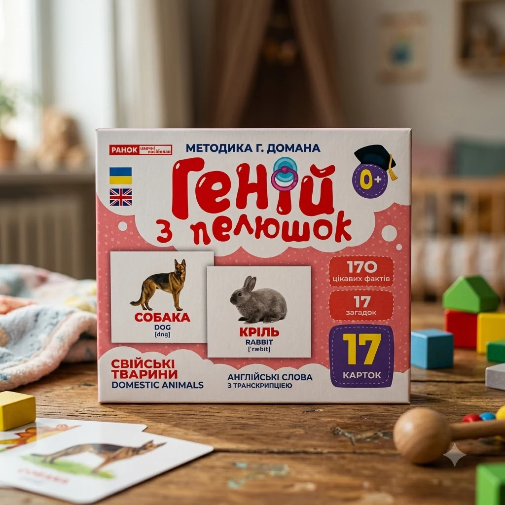 Геній з пелюшок.Свійські тварини.Методика Г.Домана. 0+ Ранок