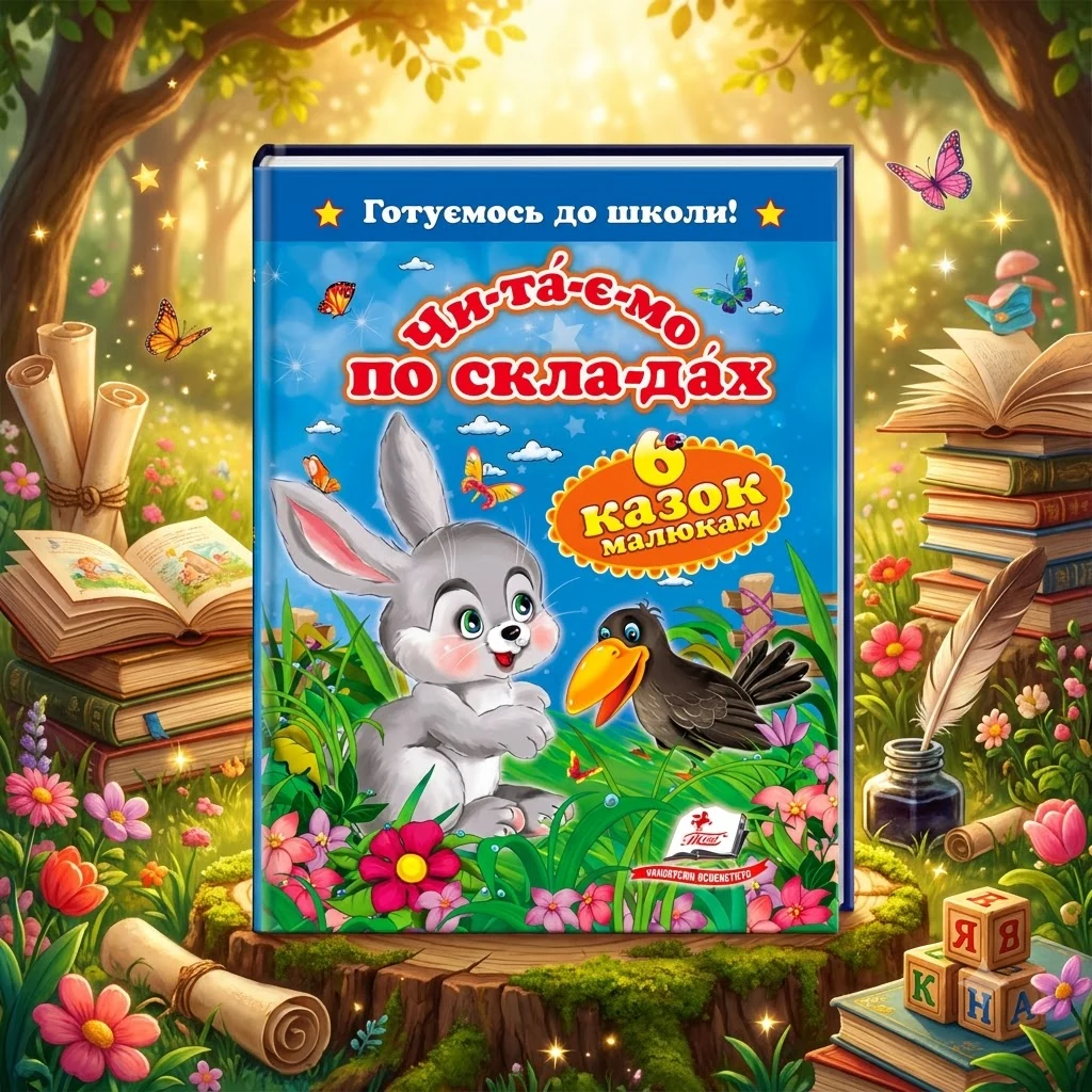 Готуємось до школи.Читаємо по складах.6 казок малюкам. Пегас