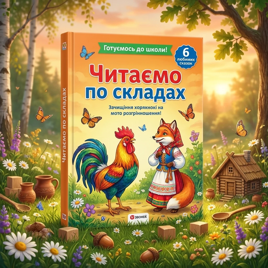 Готуємось до школи.Читаємо по складах.6 улюблених казок. Пегас