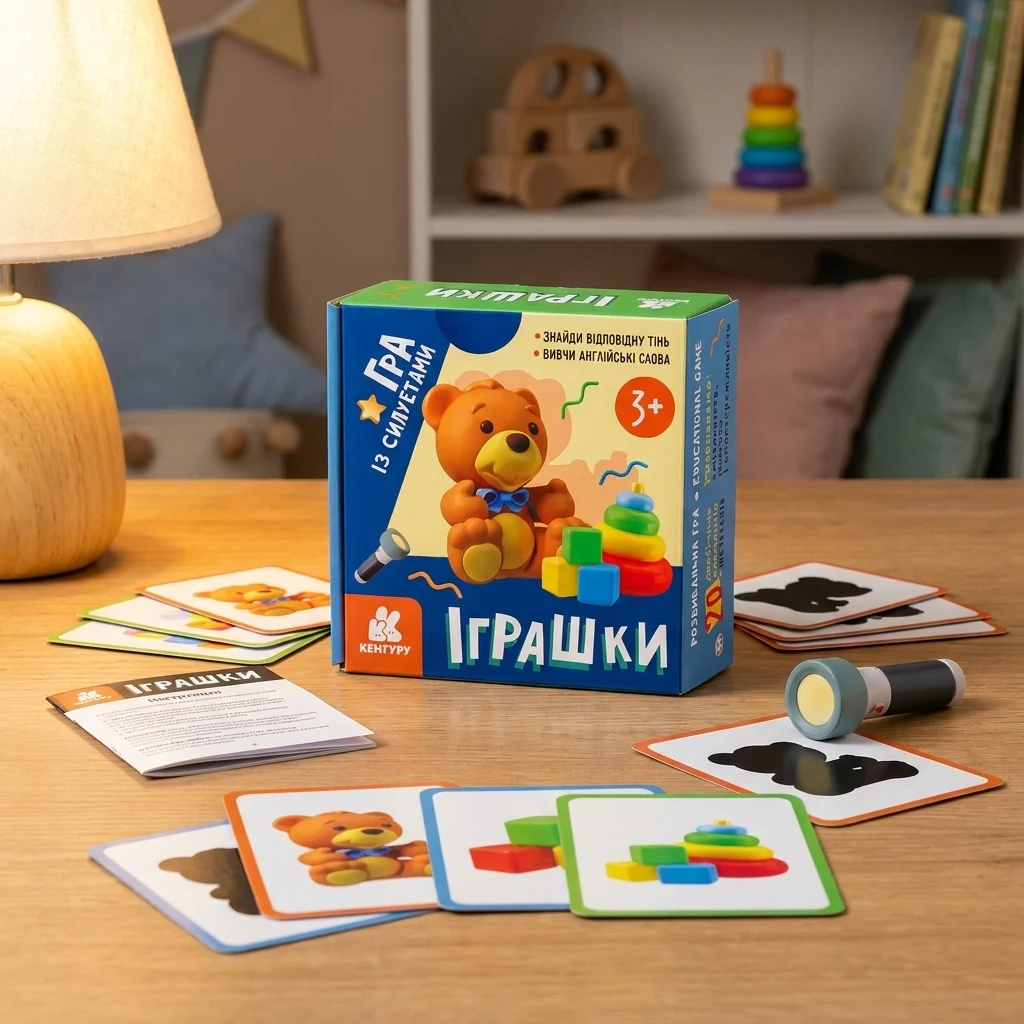 Гра із силуетами. Іграшки. 3+ Кенгуру/Ранок