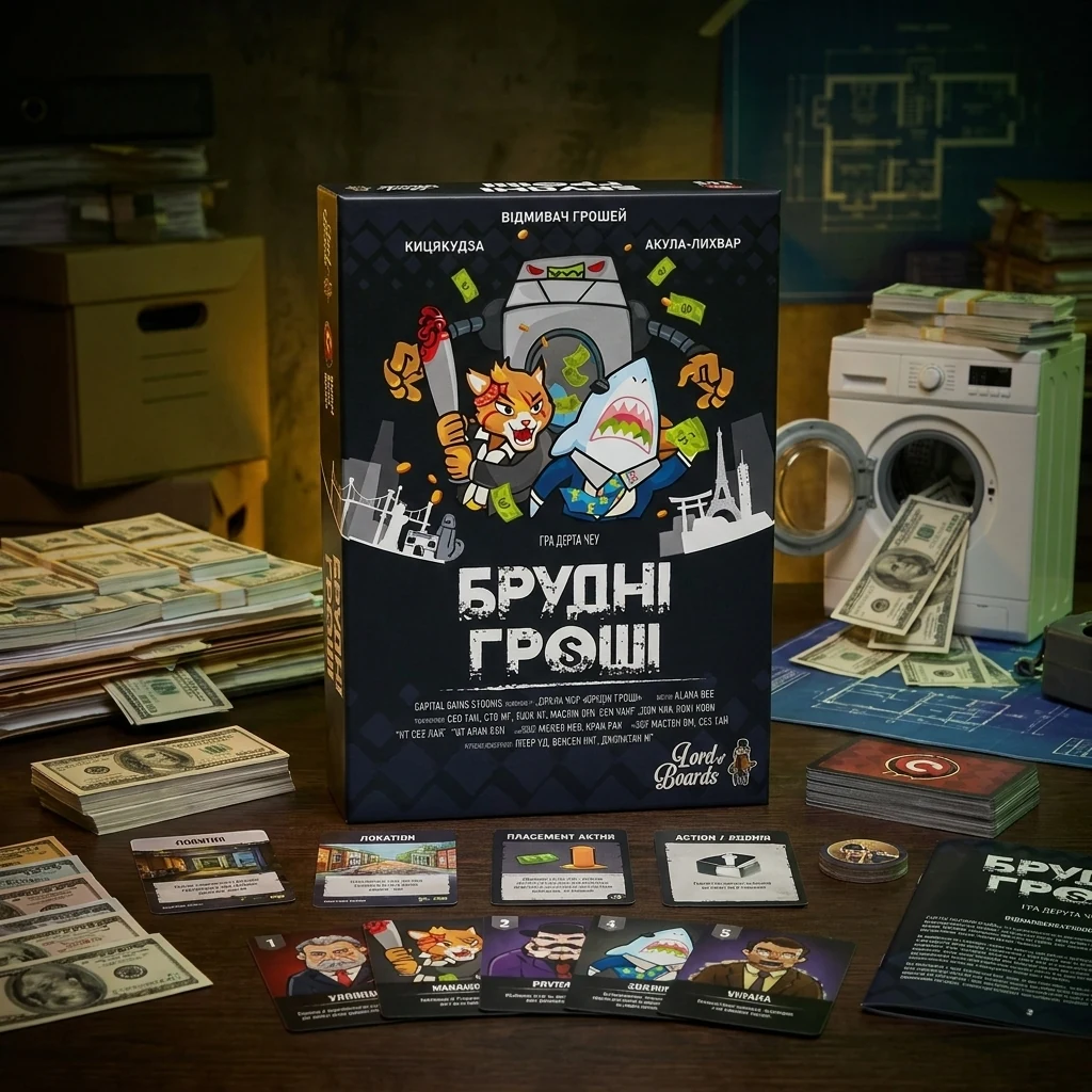 Гра настільна 10+ "Брудні гроші"