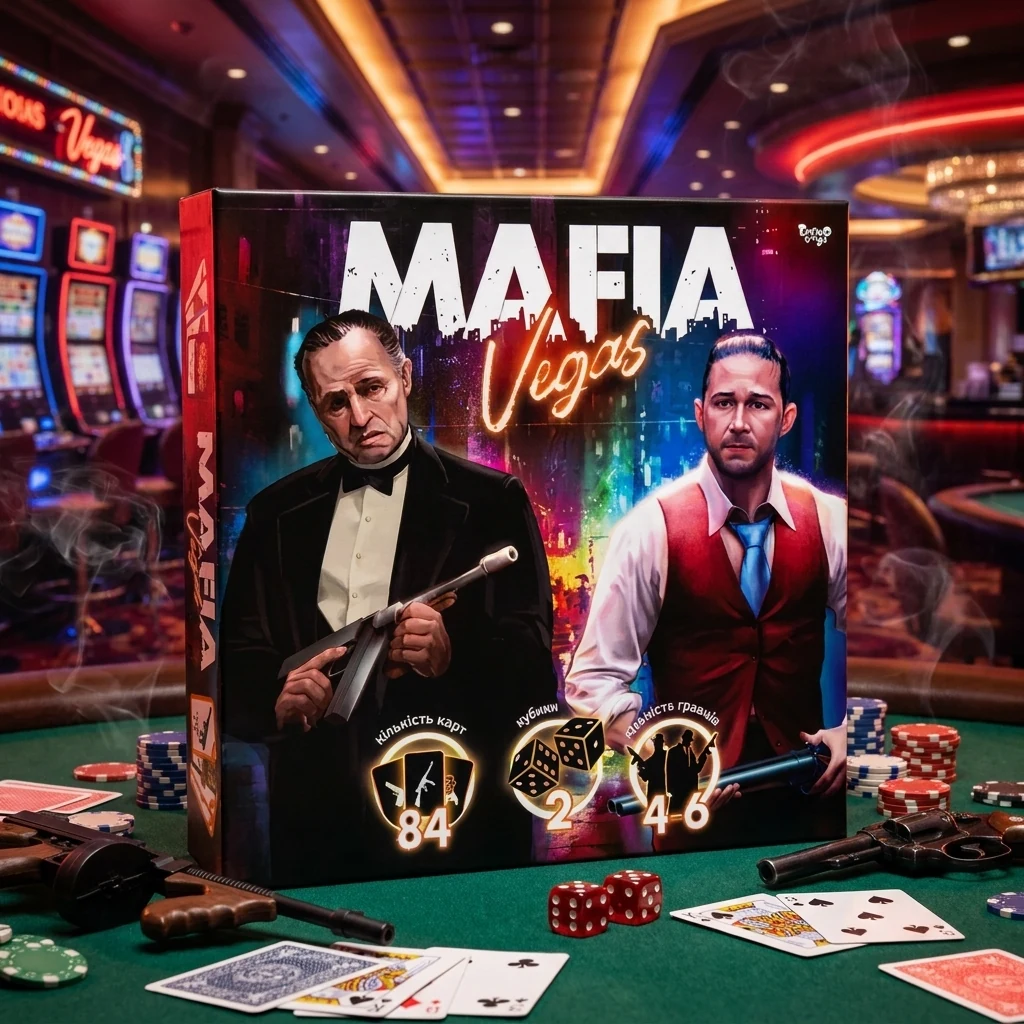 Гра настільна 12+ "Мафія. Mafia. Vegas" Danko toys