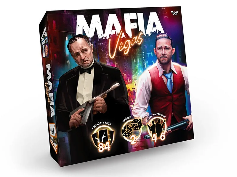 Гра настільна 12+ "Мафія. Mafia. Vegas" Danko toys