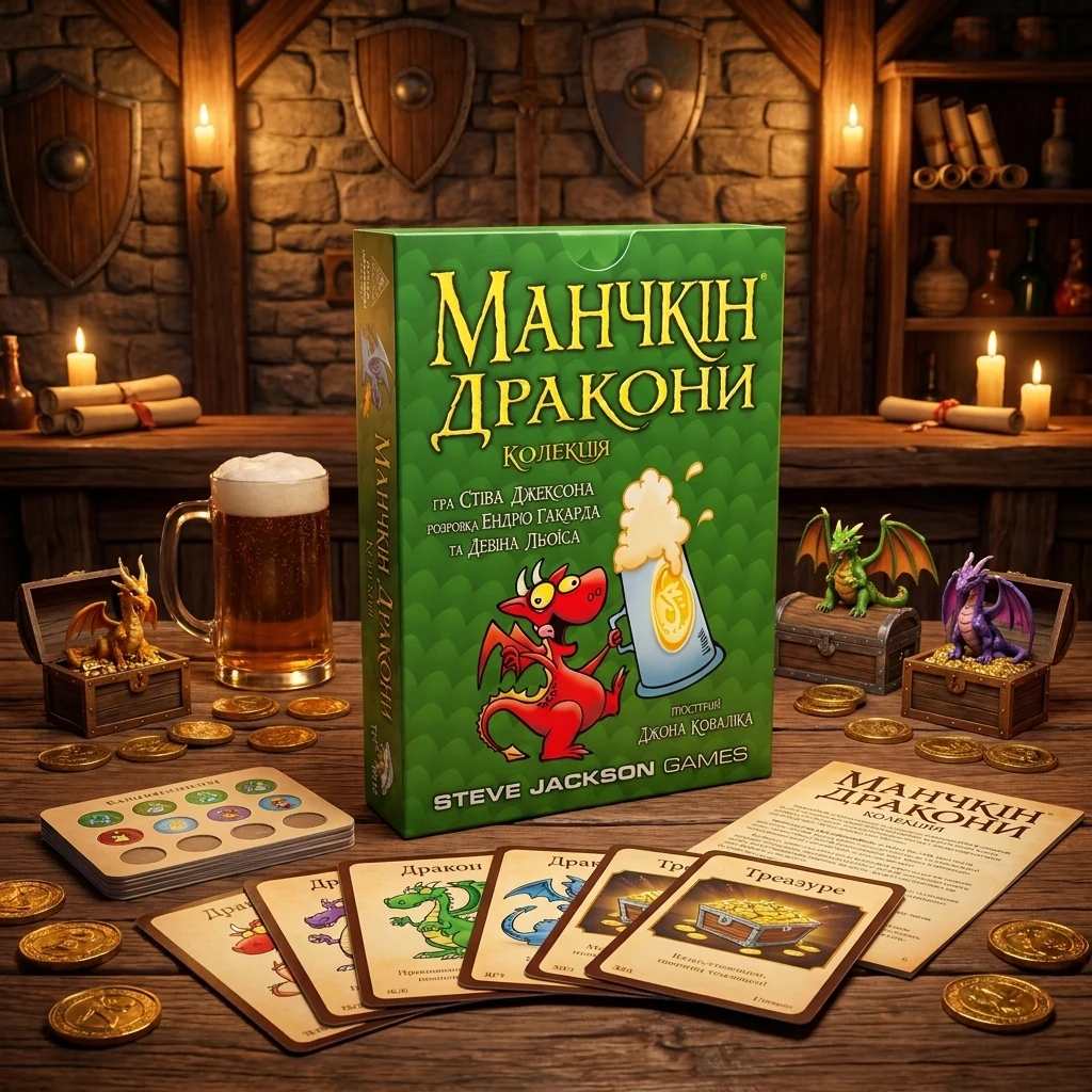 Гра настільна 12+ "Манчкін Дракони"