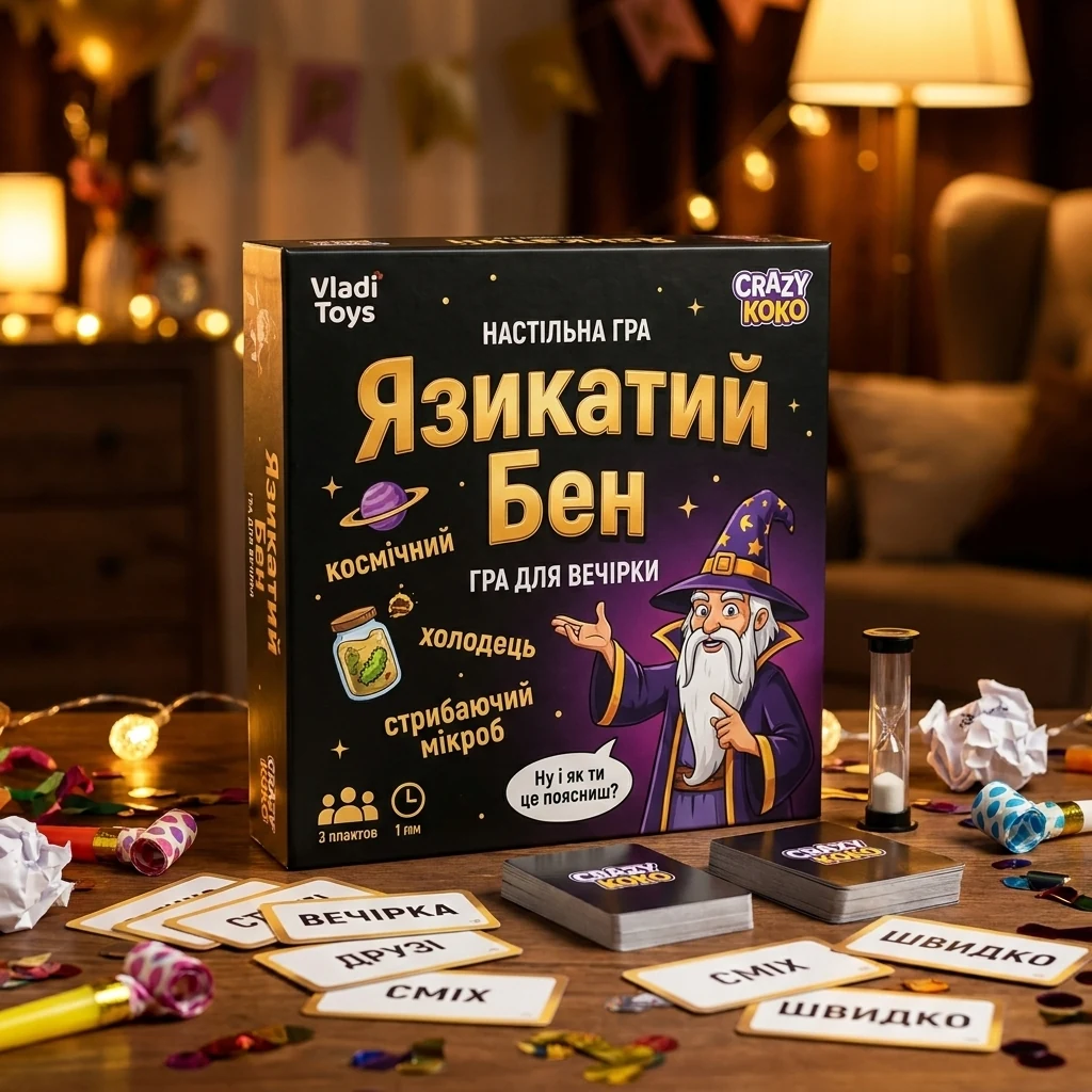 Гра настільна 14+ "Язикатий Бен"