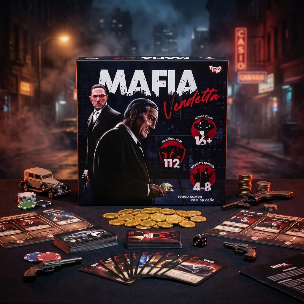 Гра настільна 16+ "Мафія. Vendetta" Danko toys