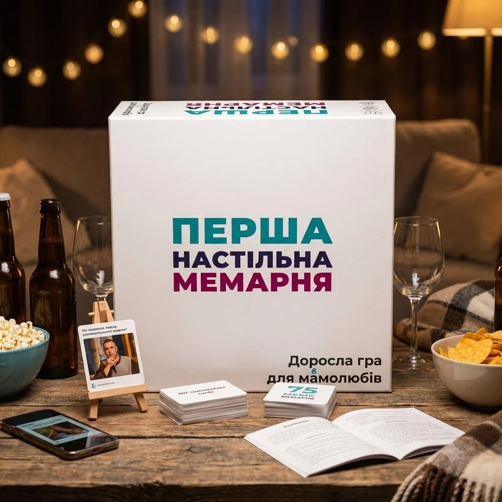 Гра настільна 18+ "Перша настільна мемарня"