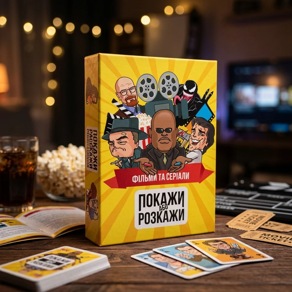 Гра настільна 18+ "Покажи або розкажи. Кіно та серіалі"