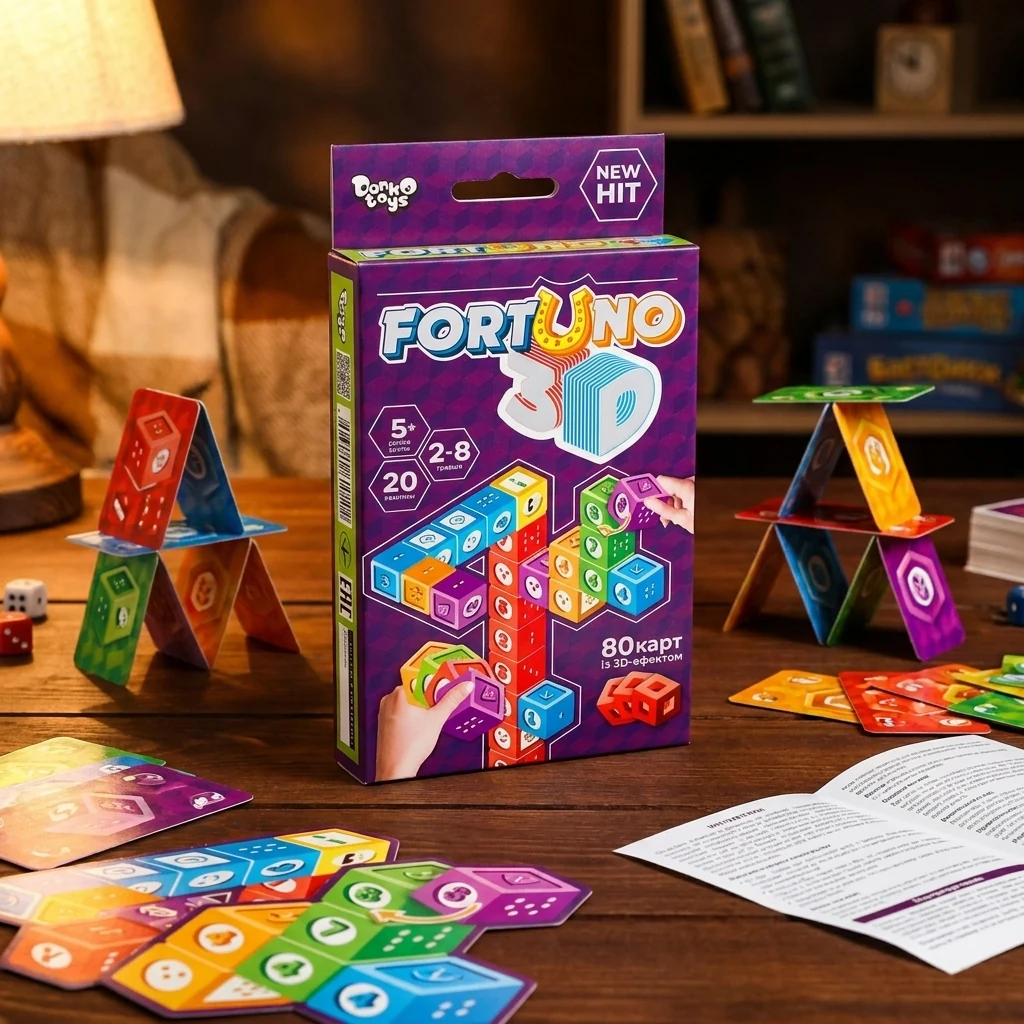 Гра настільна 7+ "Фортуно FortUno 3D"