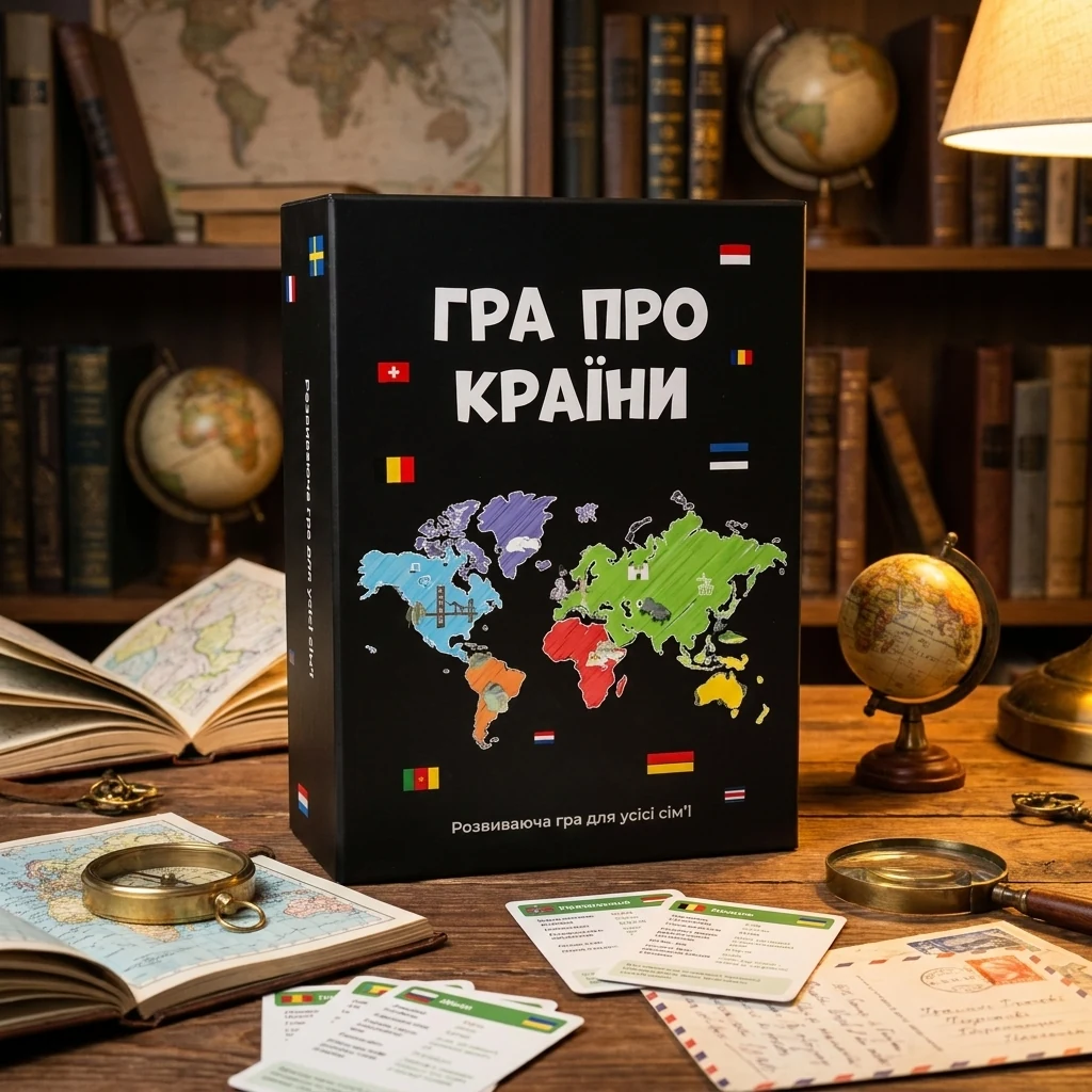 Гра настільна 7+ "Гра про країни"