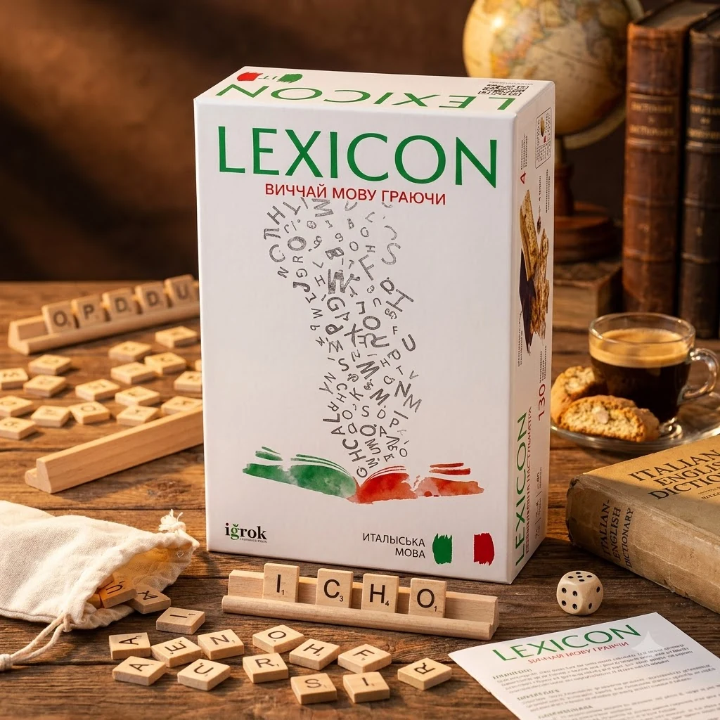 Гра настільна 7+ "Lexicon. Італійська мова"