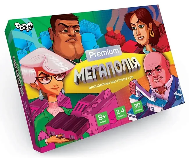 Гра настільна 8+ "Мегаполия Premium" Danko toys