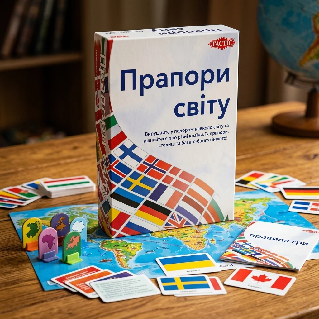 Гра настільна 8+ "Прапори світу"
