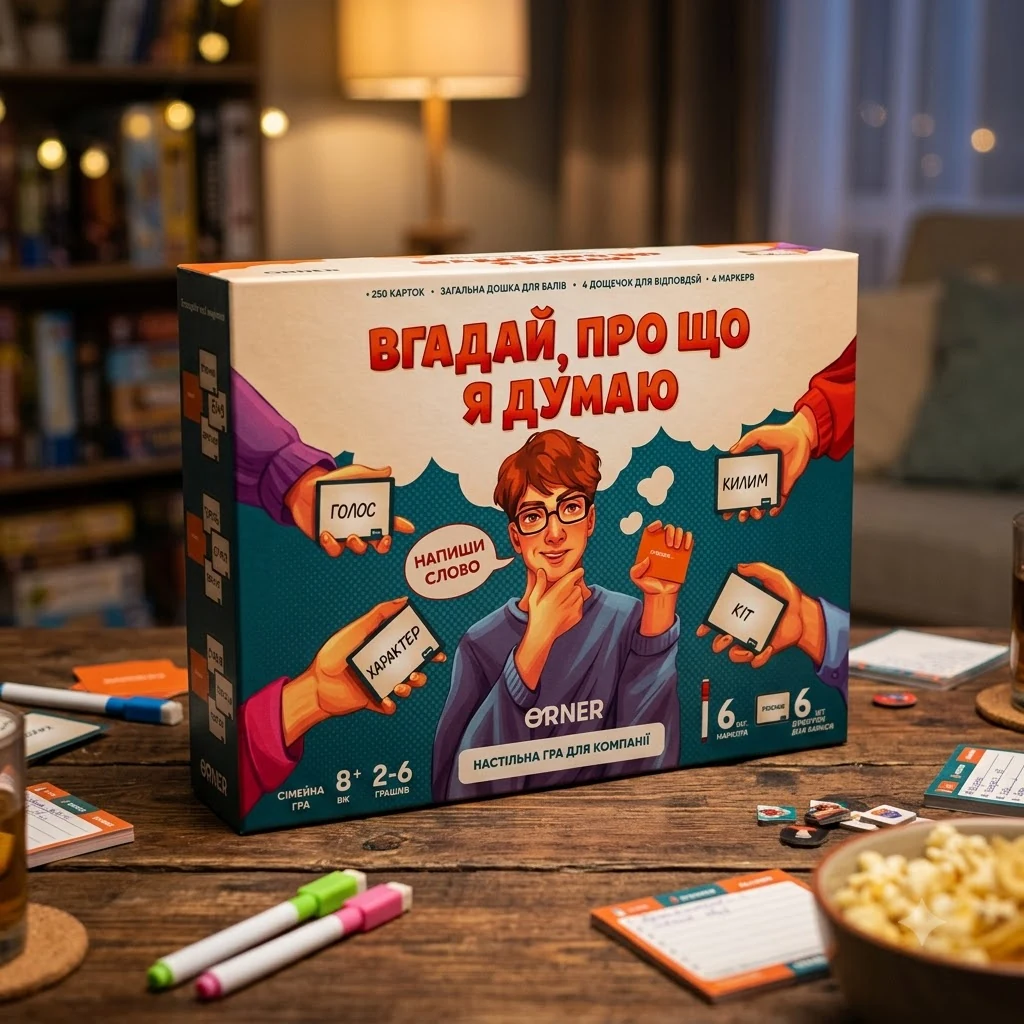 Гра настільна 8+ "Вгадай, про що я думаю"