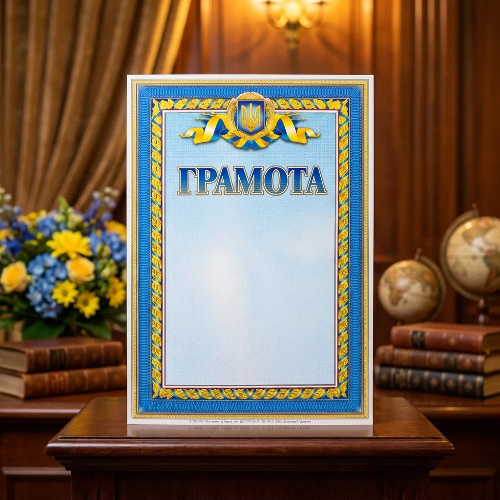 Грамота А4 (№156 Поліпринт) "Грамота"