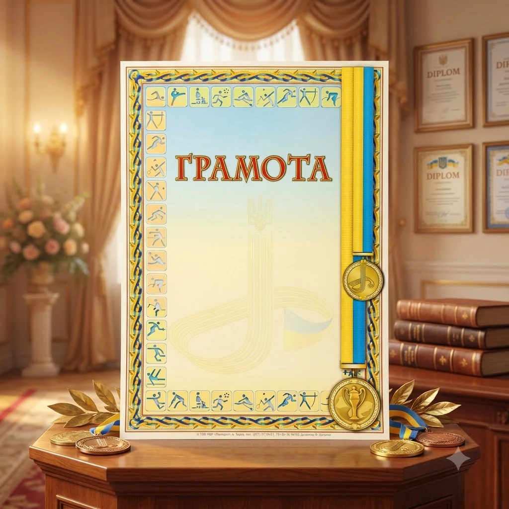 Грамота А4 (№168 Поліпринт) "Грамота"
