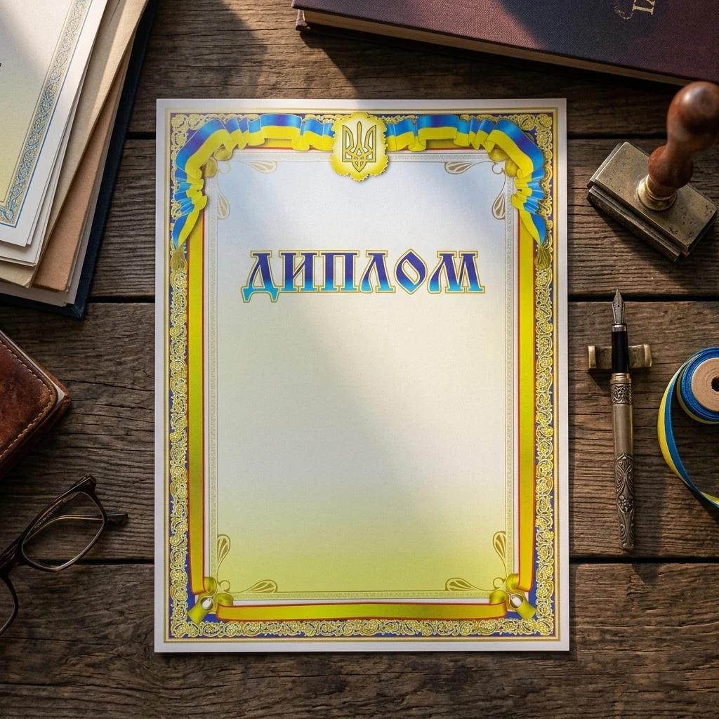 Грамота А4 (№173 Поліпринт) "Диплом"