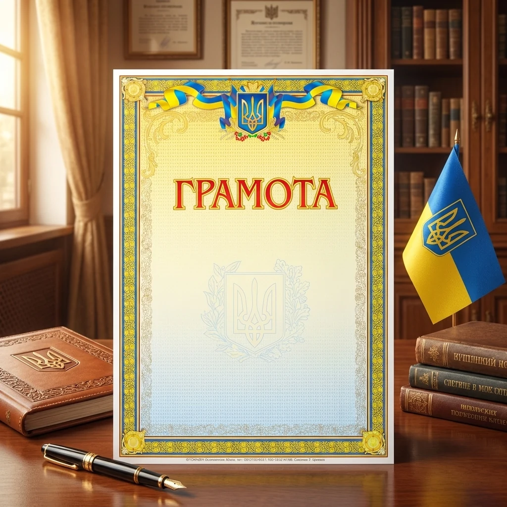 Грамота А4 (№186 Поліпринт) "Грамота"