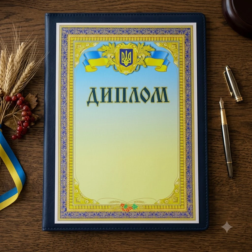Грамота А4 (№220 Поліпринт) "Диплом"