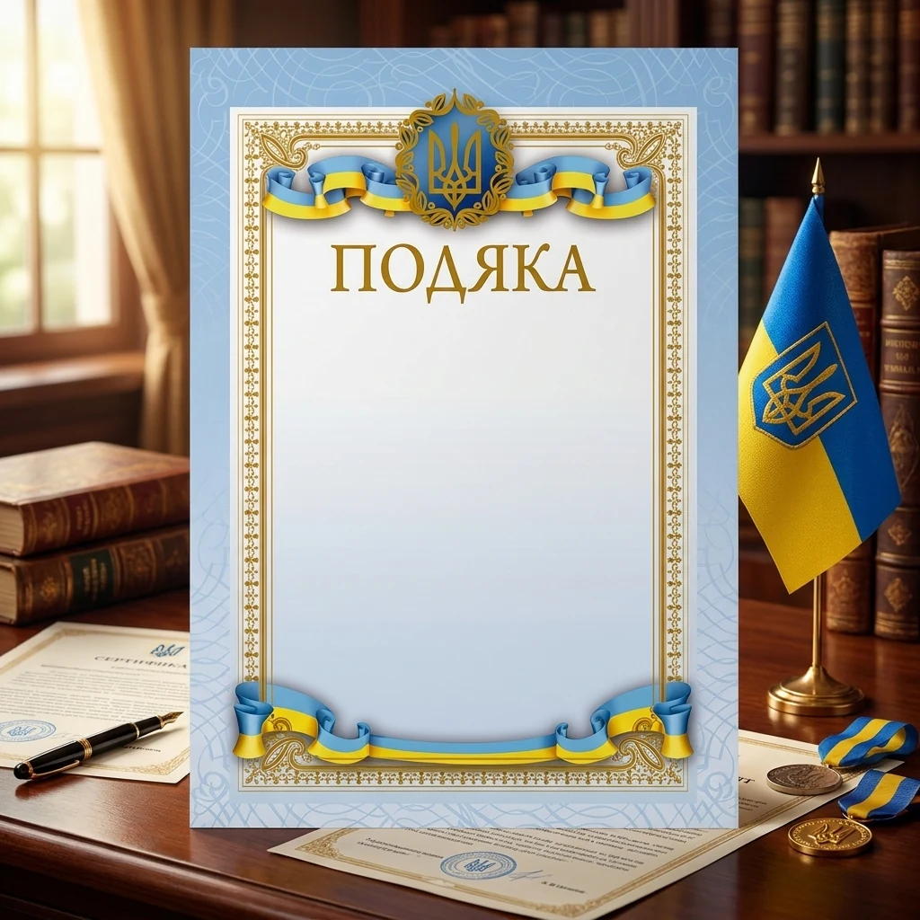Грамота А4 "Подяка"