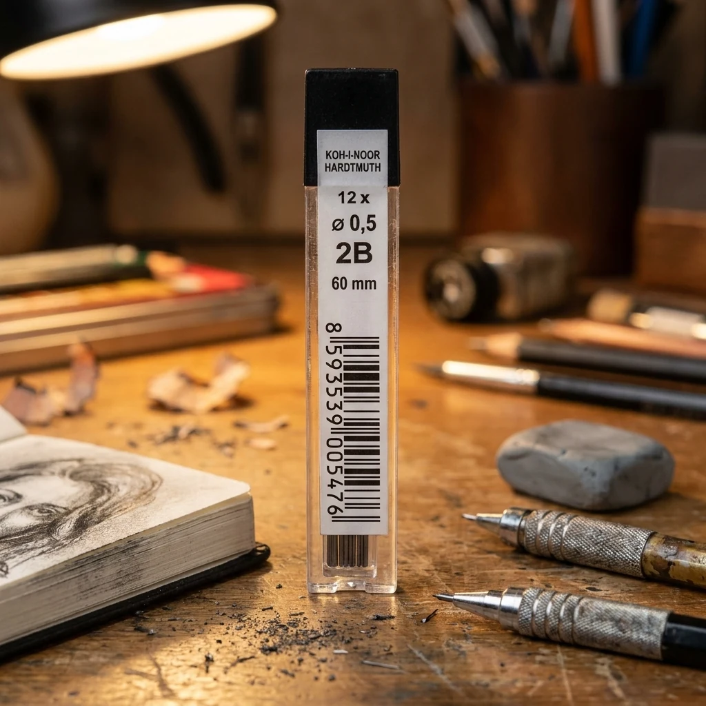 Грифелі 0.5 мм 2В "Koh-i-Noor, 12 штук