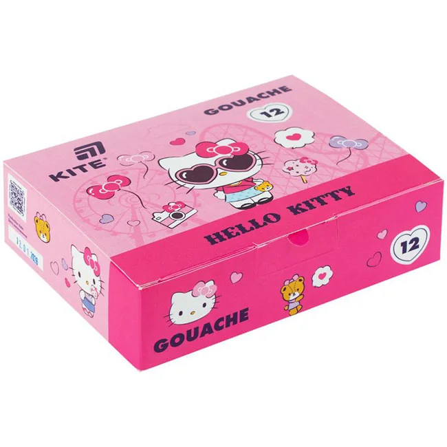 Гуаш 12 кольорів 20 мл "Hello Kitty" Kite