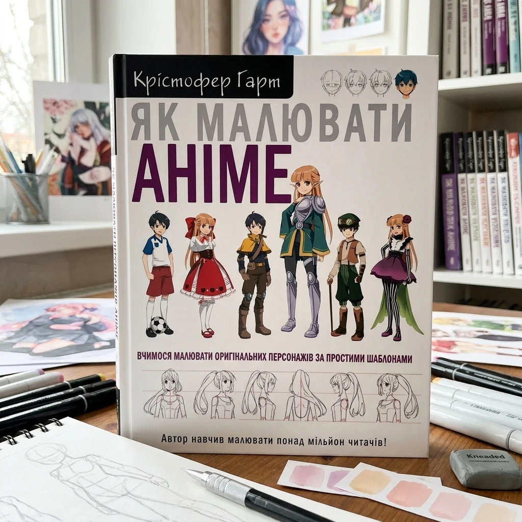 Як малювати аніме. Вчимося малювати оригінальних персонажів за простими шаблонами — К. Гарт