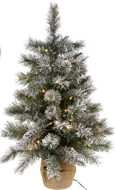 Ялинка штучна "Святкова", 75см, 76 гілок, 50 LED, світло - тепле біле
